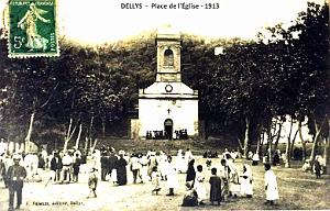DELLYS - PLACE DE L'EGLISE - 1913